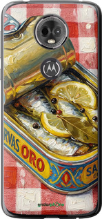 Силиконовый чехол Vintage Sardine Tin Phone для Motorola Moto E5 Plus - 6772u-1412 изображение 