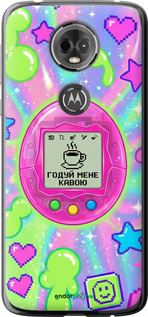 Силиконовый чехол Y2K Aesthetic Retro Pet: Годуй мене кавою для Motorola Moto E5 Plus - 6784u-1412 изображение 