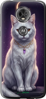 Силіконовий чехол Mystic White Cat Gothic Dark Purple Gold для Motorola Moto E5 Plus - 6805u-1412 изображение 