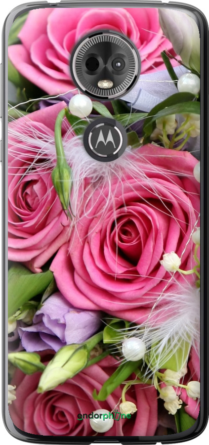 

Силіконовий чохол "Ніжність" для Motorola Moto E5 Plus, Рожевий