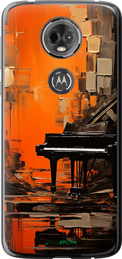 Силіконовий чехол Чохол для телефону Помаранчевий Рояль для Motorola Moto E5 Plus - 5937u-1412 изображение 