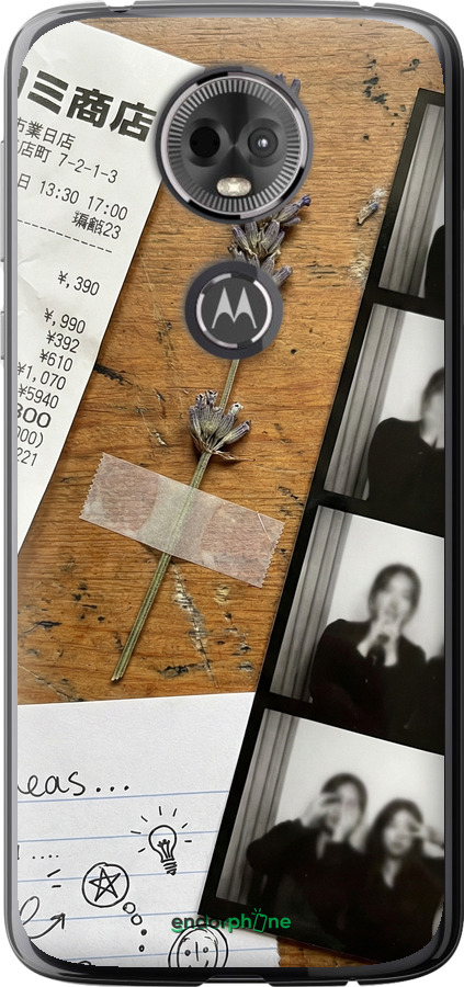 Силіконовий чехол Aesthetic Scrapbook Collage для Motorola Moto E5 Plus - 6773u-1412 изображение 