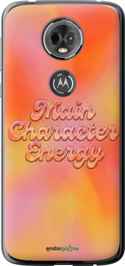 Силиконовый чехол Aura Gradient Main Character Energy Aesthetic Y2K для Motorola Moto E5 Plus - 6783u-1412 изображение 