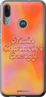 Силиконовый чехол Aura Gradient Main Character Energy Aesthetic Y2K для Motorola Moto E6 Plus - 6783u-1780 изображение 