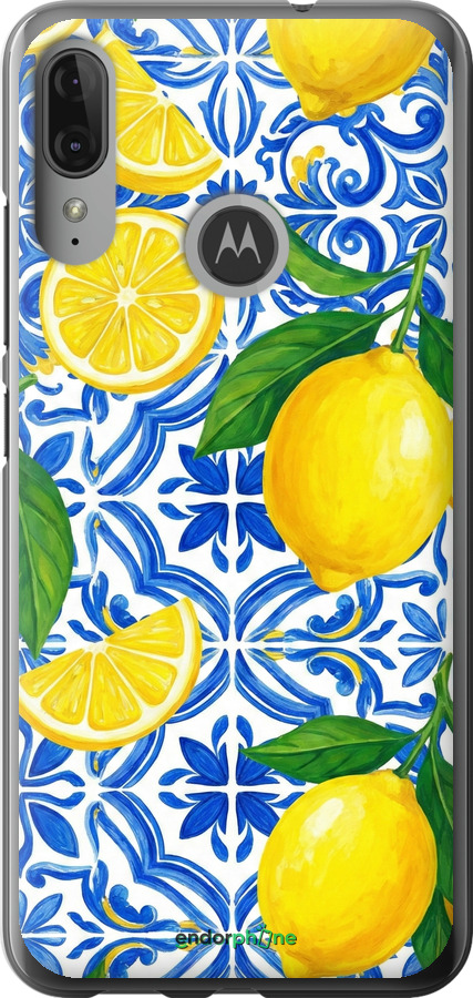 Силиконовый чехол Grocery Girl Italian Summer для Motorola Moto E6 Plus - 6766u-1780 изображение 