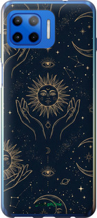 Силіконовий чехол Celestial Harmony: Sun & Moon Gold Mystic Pattern для Motorola Moto G Plus - 6778u-2202 изображение 