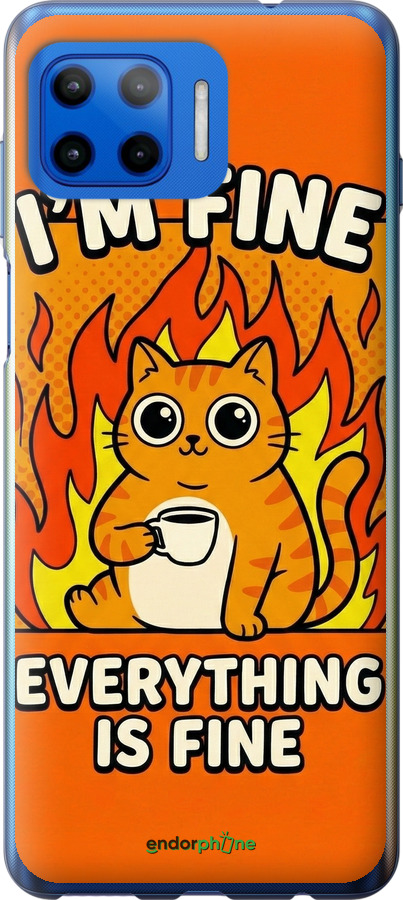 Силіконовий чехол Funny Cat для Motorola Moto G Plus - 6786u-2202 изображение 