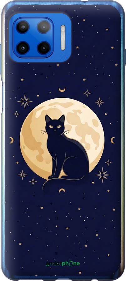 Силіконовий чехол Cute Cat Celestial/Witchy для Motorola Moto G Plus - 6787u-2202 изображение 