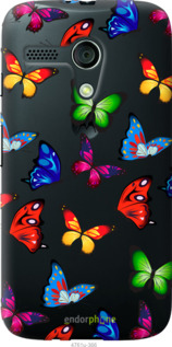 Силіконовий чехол Барвисті метелики для Motorola Moto G - 4761u-366 изображение 