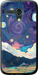 Силиконовый чехол Креативный арт для Motorola Moto G - 6322u-366 изображение 