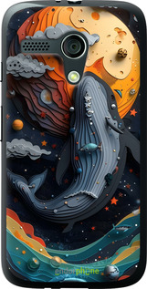 Силиконовый чехол Кит в космосе для Motorola Moto G - 6328u-366 изображение 