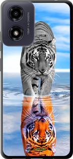 TPU чехол Тигр для Motorola Moto E14 - 6016b-3848 изображение 