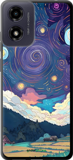 TPU чехол Креативный арт для Motorola Moto E14 - 6322b-3848 изображение 