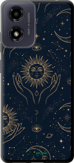 TPU чехол Celestial Harmony: Sun & Moon Gold Mystic Pattern для Motorola Moto G24 - 6778b-3659 изображение 