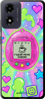 TPU чехол Y2K Aesthetic Retro Pet: Годуй мене кавою для Motorola Moto G04s - 6784b-3865 изображение 