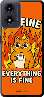 TPU чехол Funny Cat для Motorola Moto E14 - 6786b-3848 изображение 