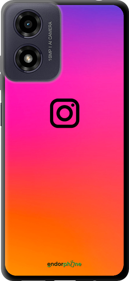TPU чехол Instagram для Motorola Moto E14 - 4273b-3848 изображение 