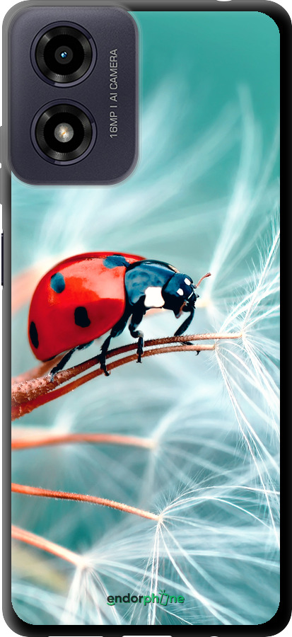 TPU чехол Божья коровка для Motorola Moto E14 - 6049b-3848 изображение 