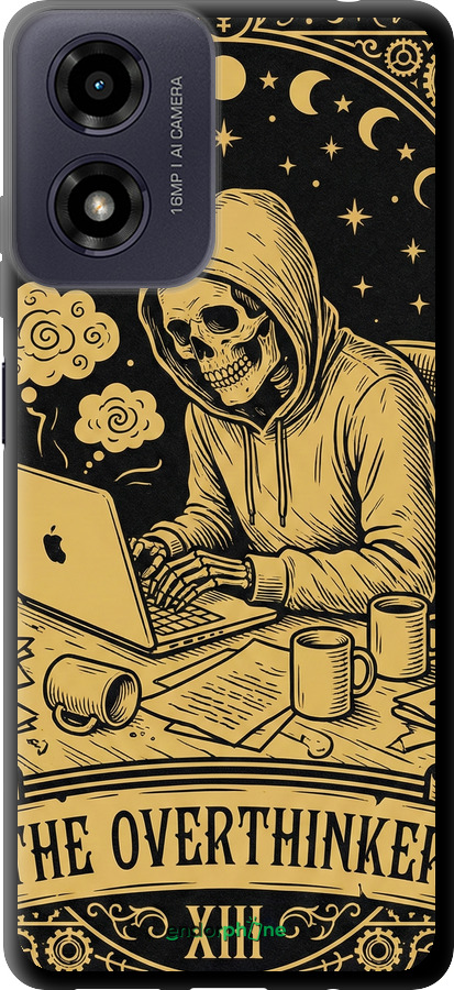 TPU чехол The Overthinker для Motorola Moto E14 - 6774b-3848 изображение 