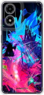 Силикон с усиленными углами чехол Абстрактный чехол для Motorola Moto G24 - 4681sp-3659 изображение 