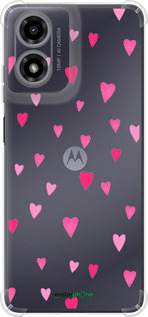 Силикон с усиленными углами чехол Сердечки 2 для Motorola Moto G24 - 4763sp-3659 изображение 
