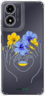 Силикон с усиленными углами чехол Девушка v4 для Motorola Moto G24 - 5276sp-3659 изображение 