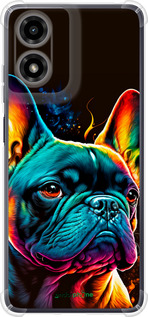 Силикон с усиленными углами чехол Яркий бульдог для Motorola Moto G24 - 5547sp-3659 изображение 