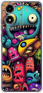 Силикон с усиленными углами чехол Cмешные монстры для Motorola Moto G24 - 5549sp-3659 изображение 