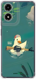 Силикон с усиленными углами чехол Уточка с автоматом для Motorola Moto G24 - 6356sp-3659 изображение 