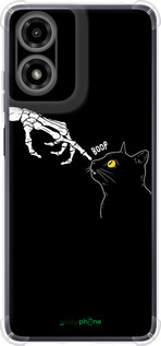 Силикон с усиленными углами чехол Кошка для Motorola Moto G24 - 6505sp-3659 изображение 