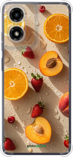Силикон с усиленными углами чехол Фрукты 3 для Motorola Moto G24 - 6703sp-3659 изображение 