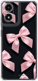 Силикон с усиленными углами чехол Coquette Ribbons Dark Coquette для Motorola Moto G24 - 6767sp-3659 изображение 