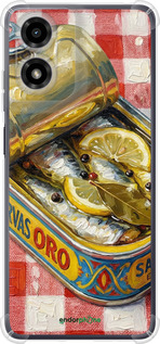 Силикон с усиленными углами чехол Vintage Sardine Tin Phone для Motorola Moto G24 - 6772sp-3659 изображение 