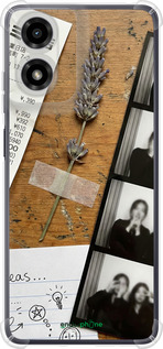 Силикон с усиленными углами чехол Aesthetic Scrapbook Collage для Motorola Moto G24 - 6773sp-3659 изображение 