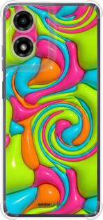 Силикон с усиленными углами чехол Y2K Jelly Dream для Motorola Moto G24 - 6780sp-3659 изображение 