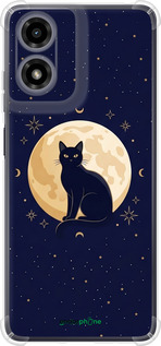 Силикон с усиленными углами чехол Cute Cat Celestial/Witchy для Motorola Moto G24 - 6787sp-3659 изображение 