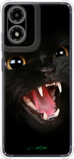 Силикон с усиленными углами чехол Чёрная кошка для Motorola Moto G24 - 932sp-3659 изображение 