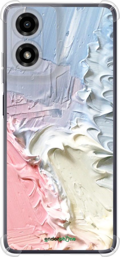 Силикон с усиленными углами чехол Пастель v1 для Motorola Moto G04 - 3981sp-3747 изображение 