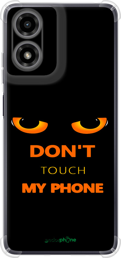Силикон с усиленными углами чехол Don't touch the phone для Motorola Moto G24 - 4261sp-3659 изображение 