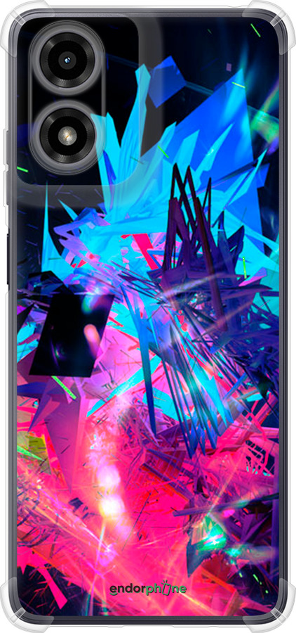 Силикон с усиленными углами чехол Абстрактный чехол для Motorola Moto G24 - 4681sp-3659 изображение 