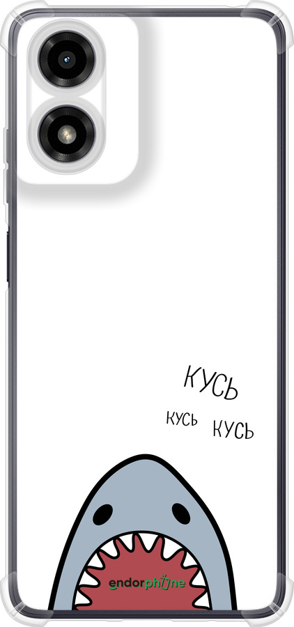Силикон с усиленными углами чехол Акула для Motorola Moto G24 - 4870sp-3659 изображение 