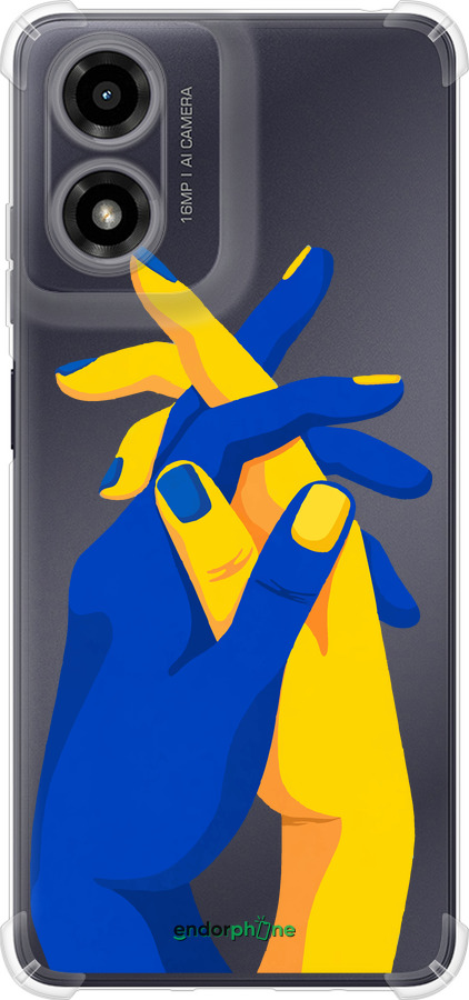 Силикон с усиленными углами чехол Stand With Ukraine для Motorola Moto G24 - 5255sp-3659 изображение 