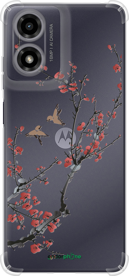 Силикон с усиленными углами чехол Сакура v2 для Motorola Moto G24 - 5538sp-3659 изображение 