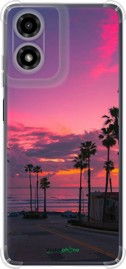 Силикон с усиленными углами чехол Пальмы для Motorola Moto G24 - 5873sp-3659 изображение 