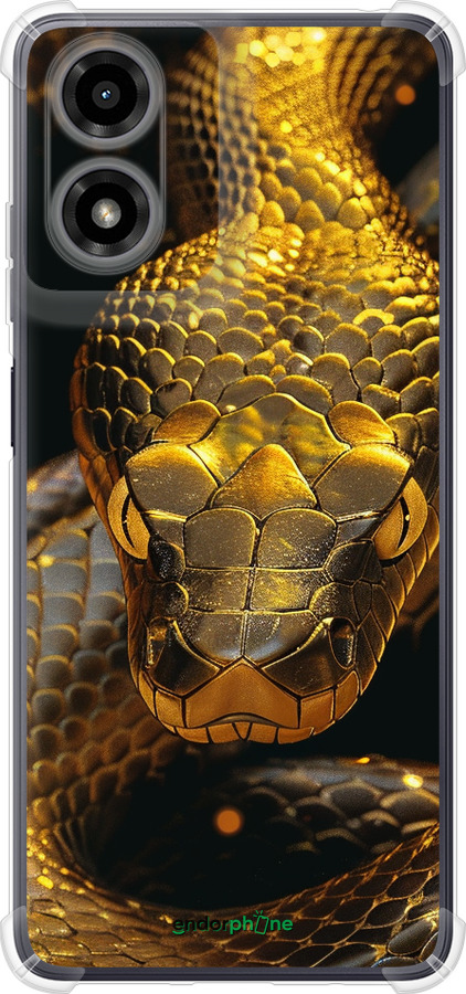 Силикон с усиленными углами чехол Golden snake для Motorola Moto G24 - 6072sp-3659 изображение 