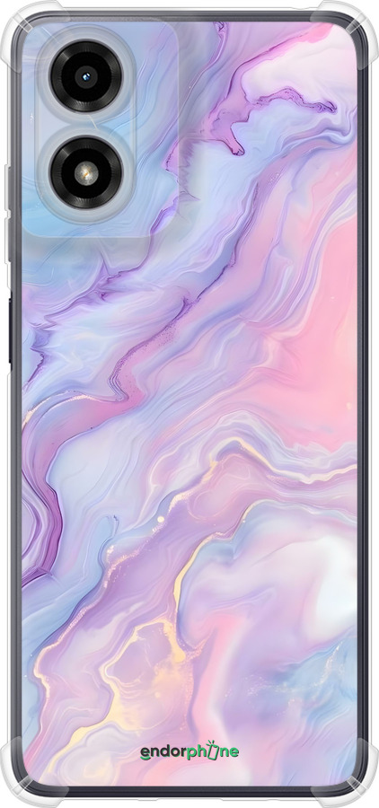 Силикон с усиленными углами чехол Нежный мрамор для Motorola Moto G24 - 6310sp-3659 изображение 