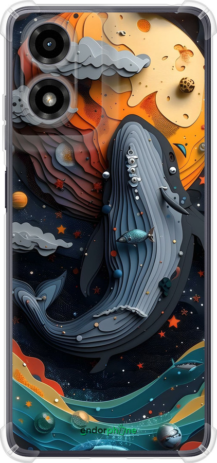 Силикон с усиленными углами чехол Кит в космосе для Motorola Moto G24 - 6328sp-3659 изображение 