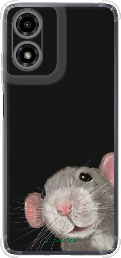 Силикон с усиленными углами чехол The Peeking Rat для Motorola Moto G24 - 6442sp-3659 изображение 