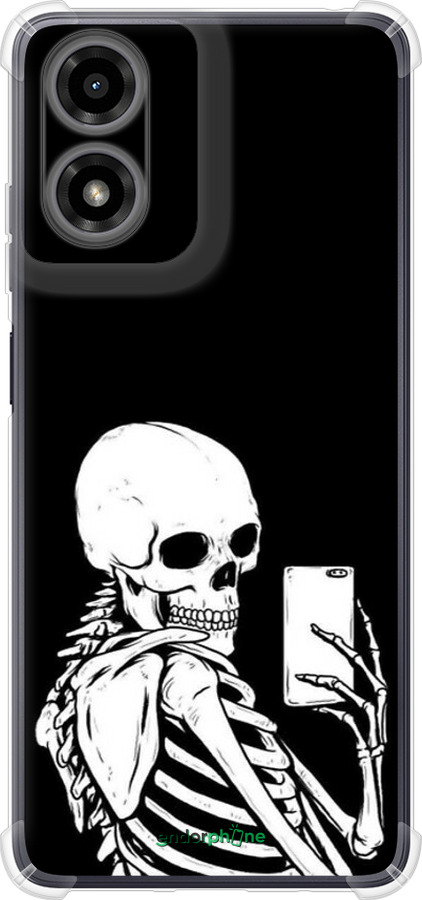 Силикон с усиленными углами чехол Скелет делает Selfie для Motorola Moto G24 - 6535sp-3659 изображение 
