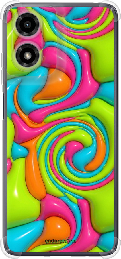 Силикон с усиленными углами чехол Y2K Jelly Dream для Motorola Moto G24 - 6780sp-3659 изображение 